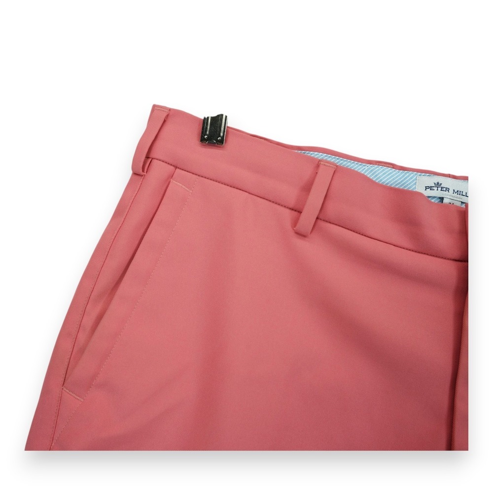 Peter Millar Chino Shorts Mens Size 34 Pink Classic Summer Golf ~ EUC - Picture 5 of 6